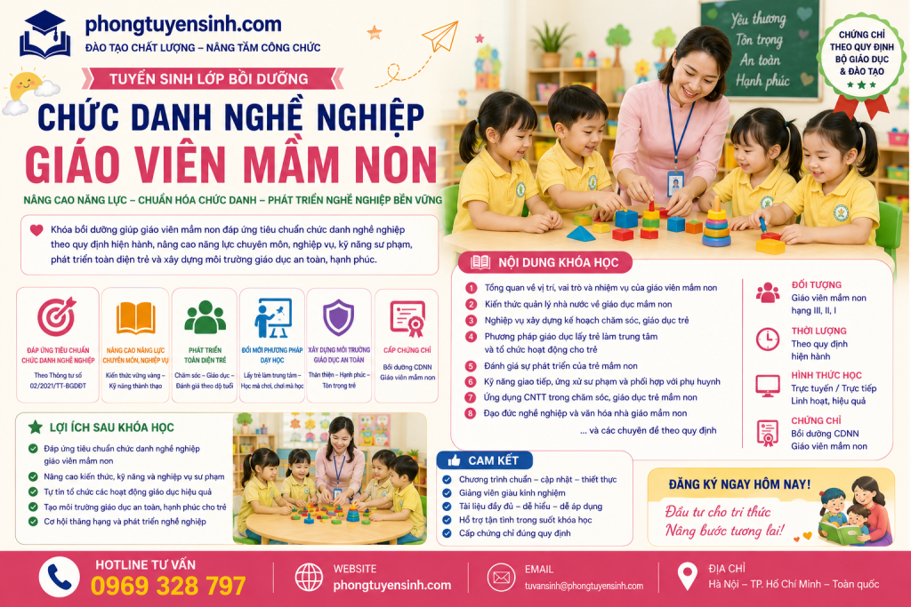 tiêu chuẩn CDNN giáo viên Mầm non