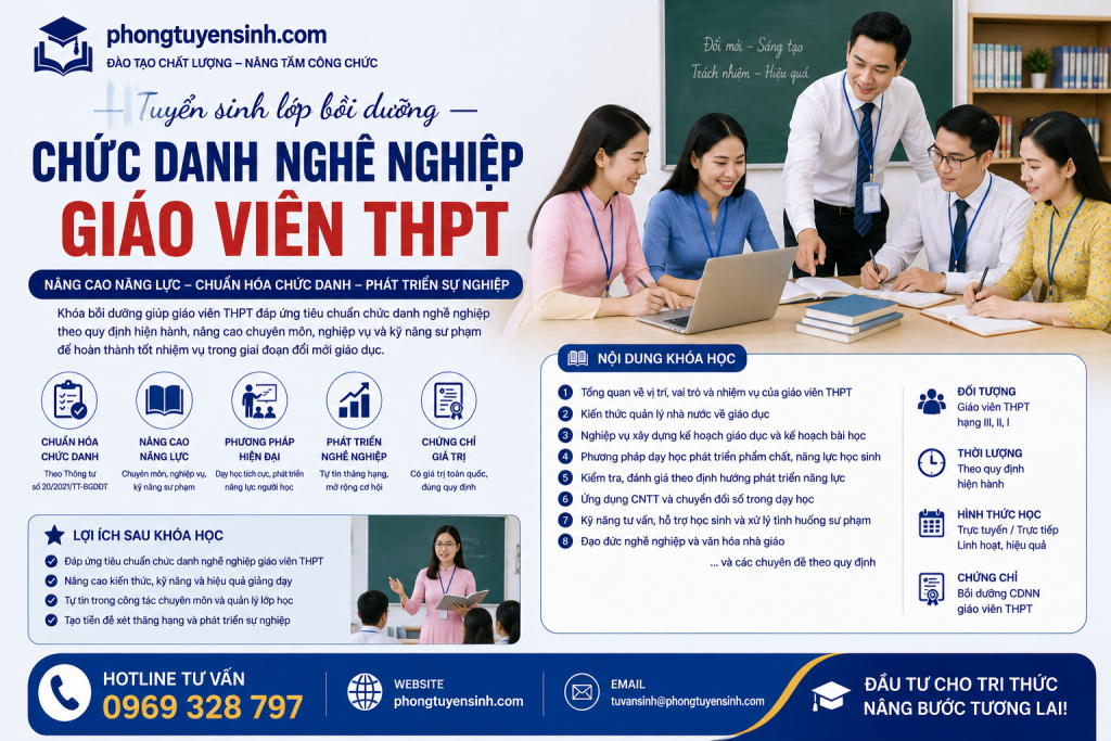 tiêu chuẩn cdnn giáo viên THPT