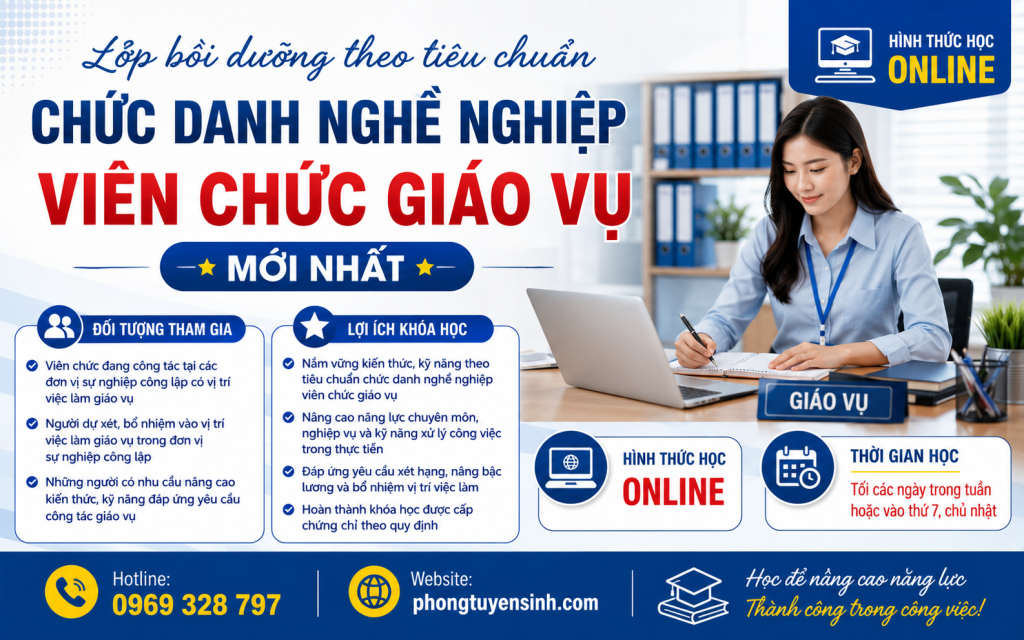 chức danh nghề nghiệp giáo vụ
